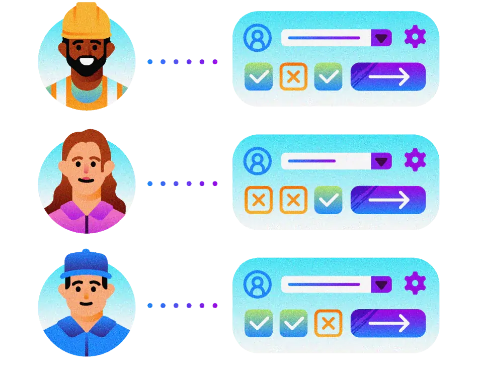 Tracking apprentices' job assignments graphic