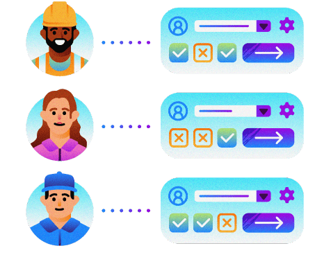 Tracking apprentices' job assignments graphic