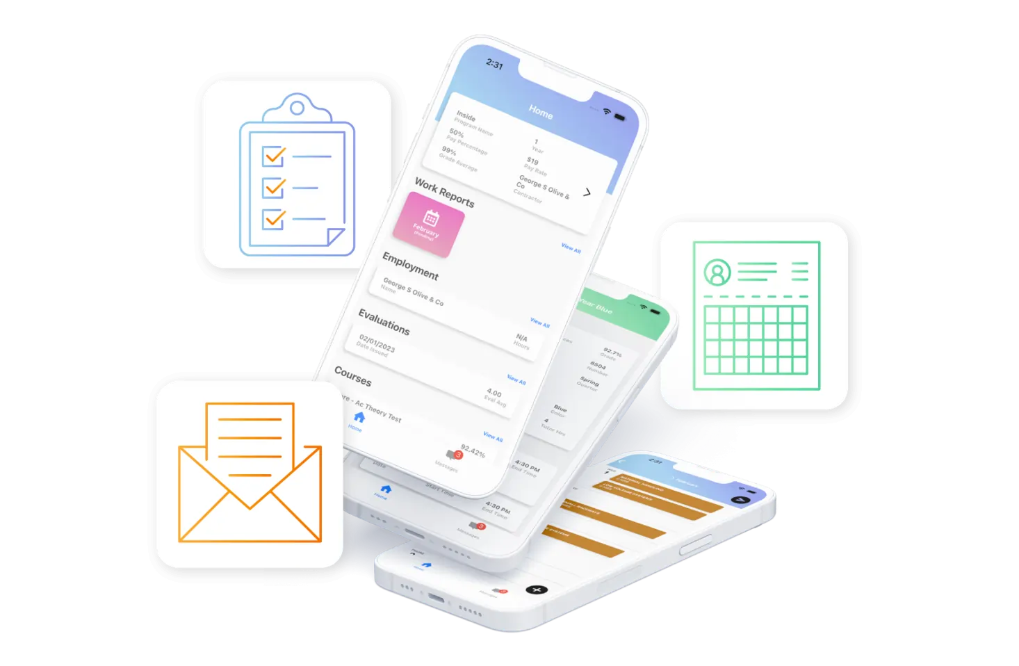 TradeSchool mobile app graphic